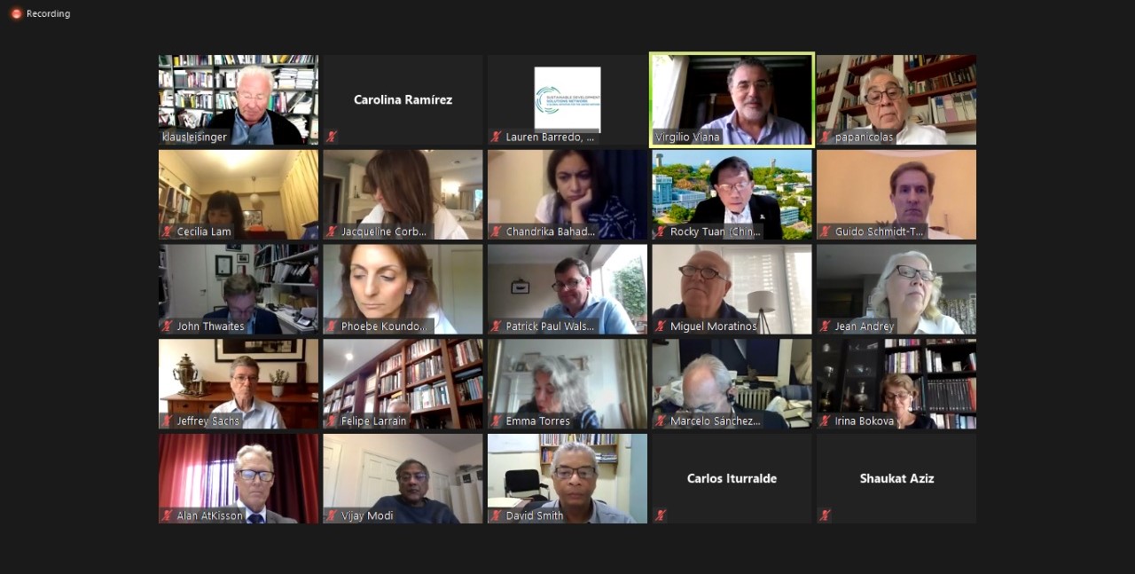 Encontro global de líderes da rede SDSN, com participação de Virgilio Viana, superintendente geral da Fundação Amazônia Sustentável (FAS).