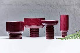 Vasos feitos por artesãos ribeirinhos no Amazonas.