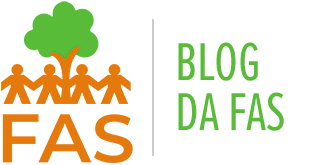 Logo da Fundação Amazônia Sustentável (FAS) junto com a frase 'Blog da FAS'.