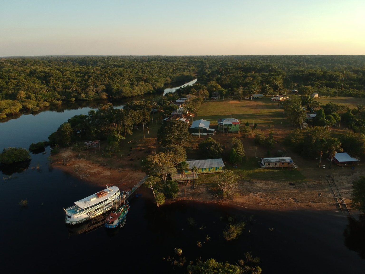 Comunidade Santa Helena do Inglês localizada no Amazonas.