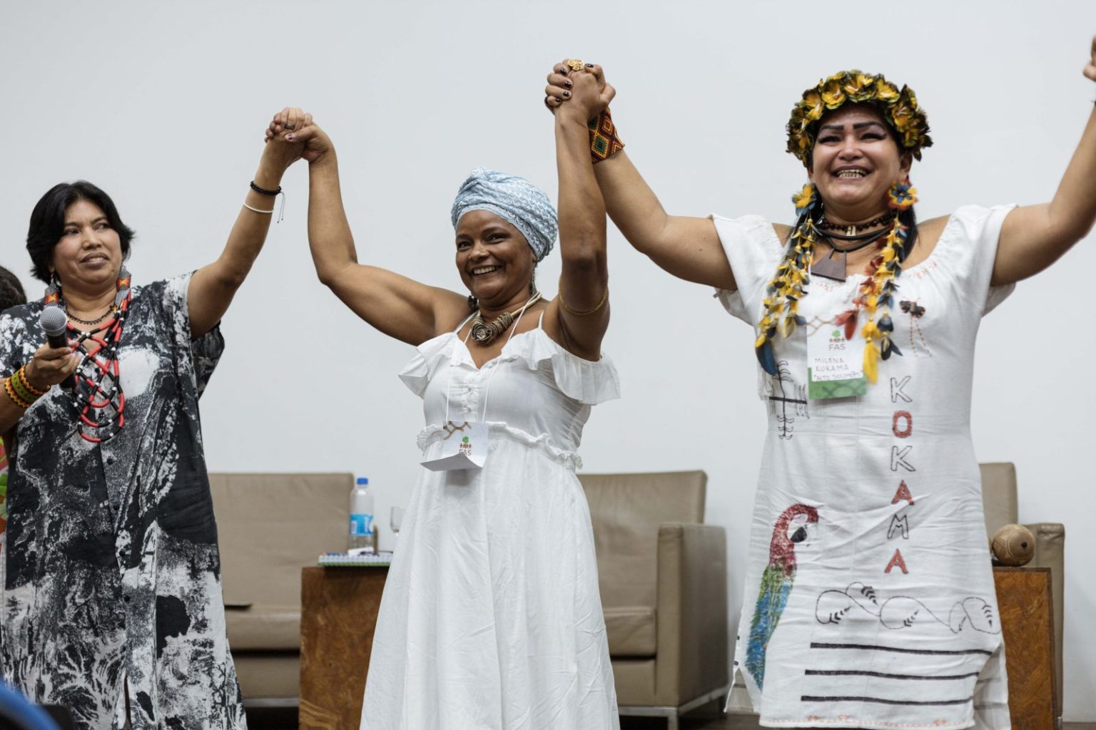 Lideranças femininas reunidas em evento realizado pela Fundação Amazônia Sustentável (FAS).